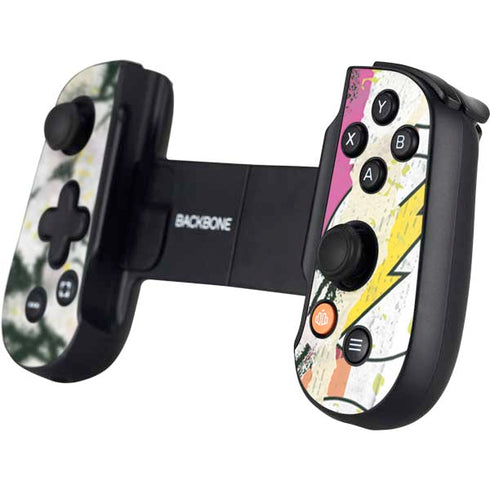 DC Comics The Flash Retro Abstract Running Pose Backbone One for iPhone Game Controller Skin